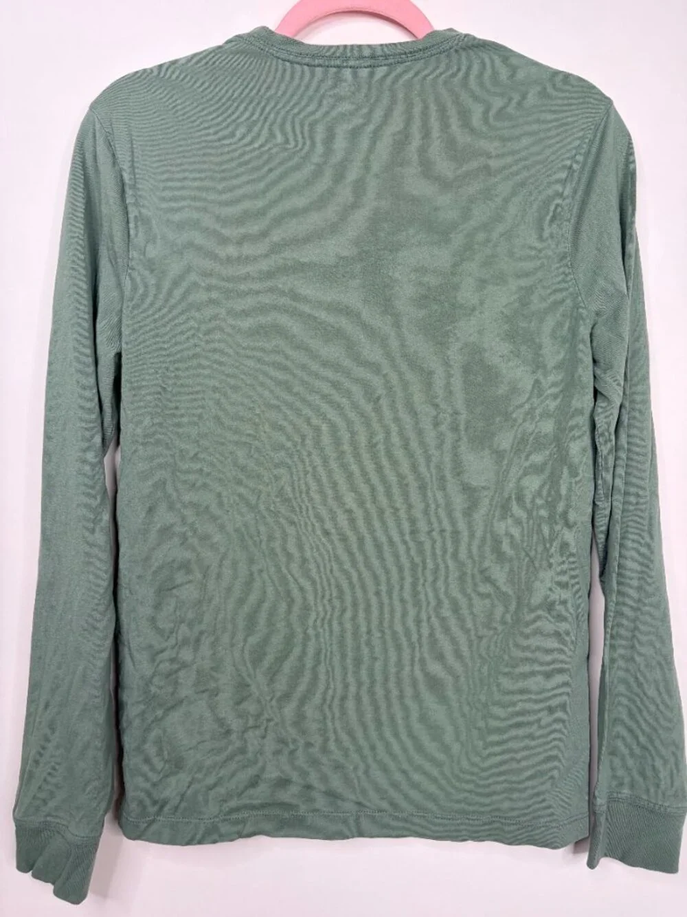 2/$30 J. Crew Essential Crew-Neck Long Sleeve T-Shirt Faded Blue Grass #A3036